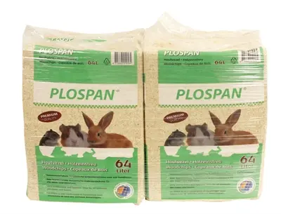 Plospan houtvezel 64 liter – stofarm zaagsel, 4 stuks