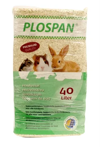 Plospan houtvezel 4 x 40 liter (160 liter) – stofarme bedding