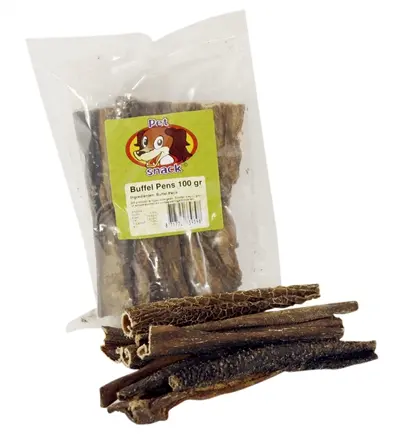 Petsnack pensstaafjes 15 cm 100 g – gedroogde runderpens