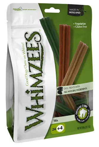 WHIMZEES STIX SMALL 12 CM 24+4 ST Kauwplezier