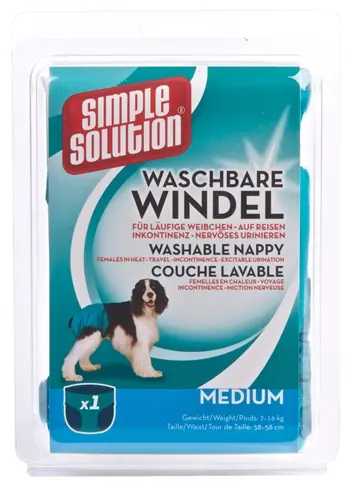Simple Solution wasbare hondenluier M 38-58 cm – absorberend