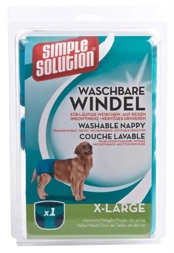 Simple Solution wasbare hondenluier XL 56-89 cm – absorberend