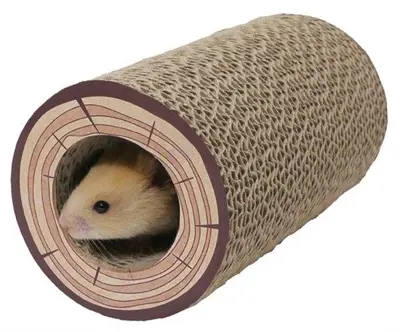 Rosewood Shred-a-log speeltunnel 19 x 7,5 cm – gevlochten, voor hamsters