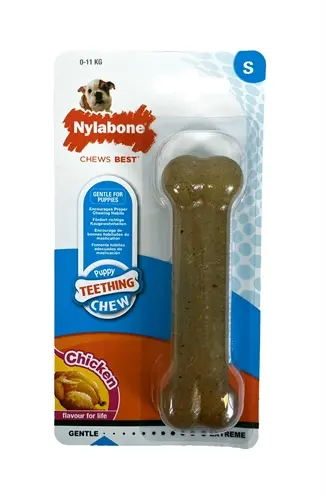 Nylabone Puppy Chew kauwspeeltje kipsmaak – pups tot 11 kg