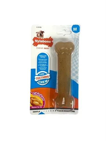 Nylabone Puppy Chew kauwspeeltje kipsmaak – pups tot 16 kg
