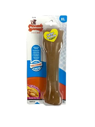 Nylabone Puppy Chew kauwspeeltje kipsmaak – pups vanaf 23 kg