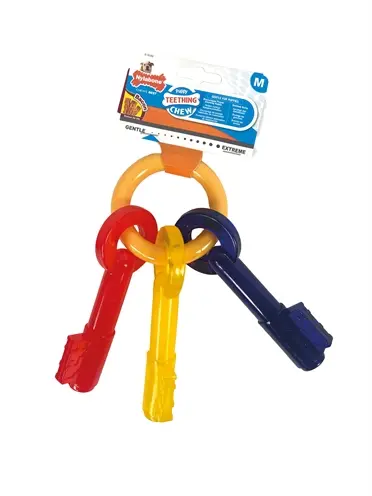 Nylabone Puppy Chew bijtsleutels baconsmaak – pups tot 16 kg
