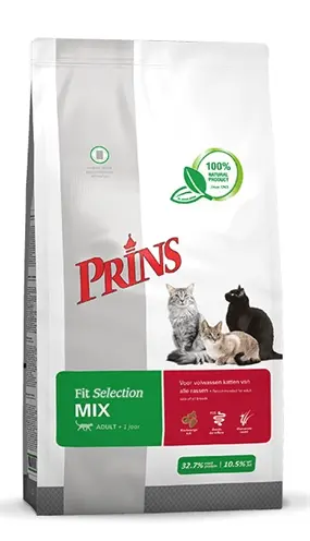 Prins kattenvoeding Mix 10 kg – gedehydreerd gevogelte en vis