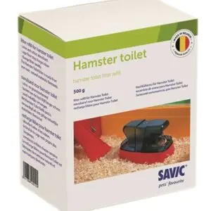 Savic hamstertoilet navulling 500 g – vochtabsorberende bodembedekking - Afbeelding 1