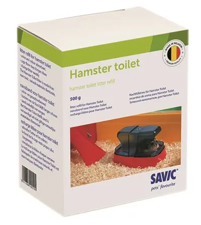 Savic hamstertoilet navulling 500 g – vochtabsorberende bodembedekking