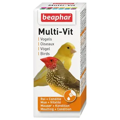 Beaphar Multi-Vit vogels 20 ml – vitaminesupplement voor vogels