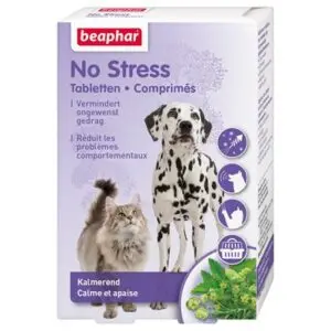 Beaphar No Stress tabletten 20 stuks – melisse, voor honden en katten - Afbeelding 1