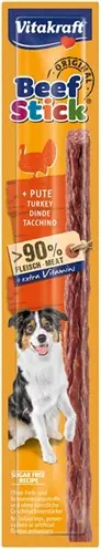 Vitakraft Beefstick kalkoen 12 g – hartig vleeshapje voor honden