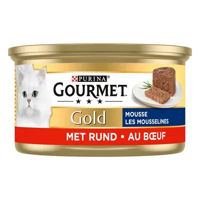 Gourmet Gold kattenvoer mousse rund 24 x 85 g – blikjes