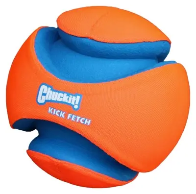Chuckit Kick Fetch voetbal S 12,5 cm – drijvend hondenspeelgoed