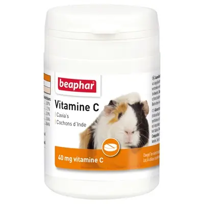 Beaphar vitamine C cavia 180 tabletten – sinaasappelsmaak