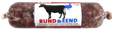 Excellent Vers diepvries hondenvoer rund en eend 250 g – barfrecept