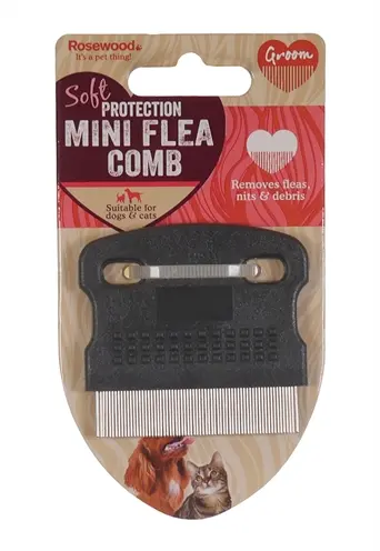 Rosewood vlooienkam Mini 6 cm – voor alle haartypen