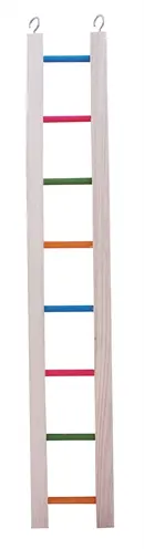 Happy Pet vogelladder hout gekleurd 61 cm