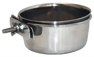 Happy Pet voerbak Bolt On 300 ml – RVS, vast te schroeven in kennel