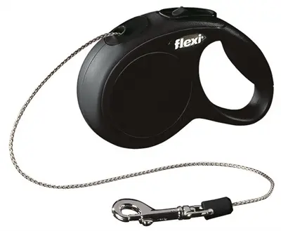 Flexi rollijn Classic Cord zwart XS 3 m – tot 8 kg