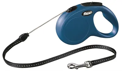 Flexi rollijn Classic Cord blauw S 5 m – tot 12 kg