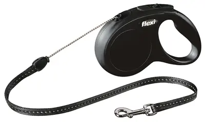 Flexi rollijn Classic koord zwart S 5 m – voor honden tot 12 kg