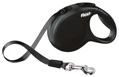 Flexi rollijn Classic Tape zwart XS 3 m – tot 12 kg