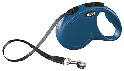 Flexi rollijn Classic Tape blauw S 5 m – tot 15 kg