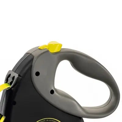 Flexi rollijn Giant tape neon/zwart 8 m – band, tot 25 kg - Afbeelding 2