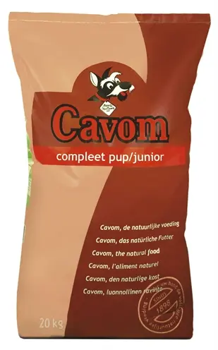 Cavom Compleet Pup/Junior hondenvoer 20 kg – brokken voor pups