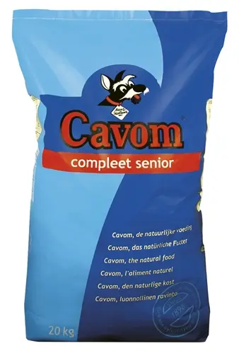 Cavom Compleet Senior hondenvoer 20 kg – laag eiwit, met glucosamine