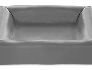 Bia Bed hondenmand grijs 70 x 60 x 15 cm – opstaande rand, maat 3 - Afbeelding 1