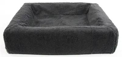Bia Bed fleece hoes hondenmand grijs 70 x 60 x 15 cm – maat 3