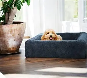 Bia Bed fleece hoes hondenmand grijs 70 x 60 x 15 cm – maat 3 - Afbeelding 4