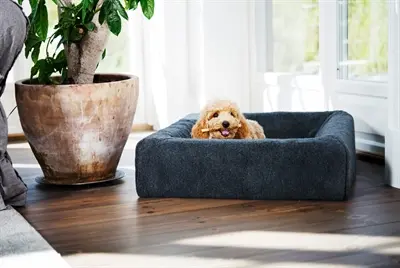 Bia Bed fleece hoes hondenmand grijs maat 6 – 100 x 80 x 15 cm - Afbeelding 5
