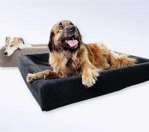 Bia Bed fleece hoes hondenmand grijs maat 6 – 100 x 80 x 15 cm - Afbeelding 4