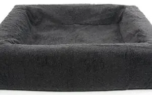 Bia Bed fleece hoes hondenmand grijs 120 x 100 x 15 cm – maat 7 - Afbeelding 1