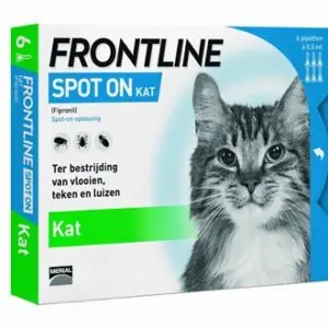 Frontline kat spot-on 6 x 0,5 ml – tegen vlooien, teken en luizen - Afbeelding 1