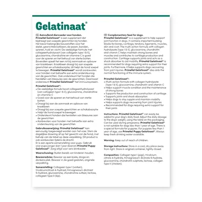 PrimeVal gelatinaat hond 500 g – collageenhydrolysaat en collageen type II - Afbeelding 5