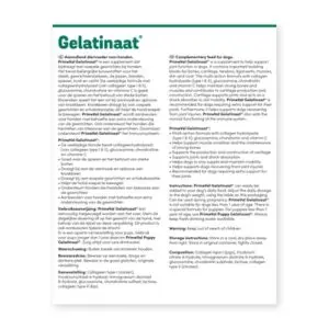PrimeVal gelatinaat hond 500 g – collageenhydrolysaat en collageen type II - Afbeelding 4