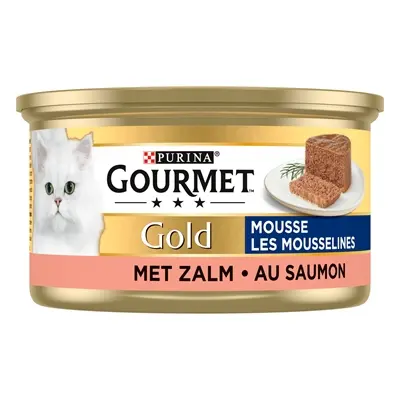 Gourmet Gold kattenvoer mousse zalm 24 x 85 g
