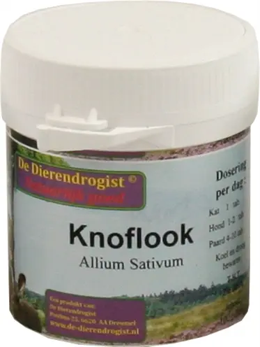 Dierendrogist knoflooktabletten 200 stuks – kat, hond en paard