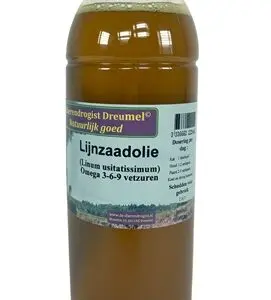Dierendrogist lijnzaadolie 1 liter – rijk aan omega-3 - Afbeelding 1