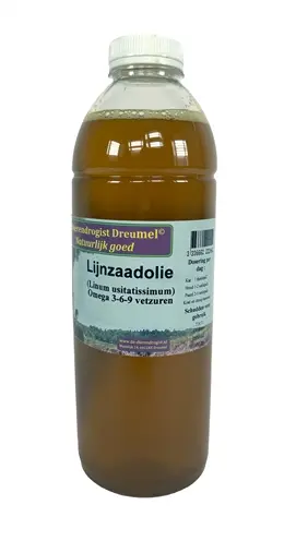 Dierendrogist lijnzaadolie 1 liter – rijk aan omega-3