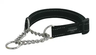 Rogz halsband halfslip Lumberjack zwart XL – 25 mm, 45-70 cm