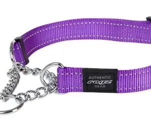 Rogz for Dogs Lumberjack halfslip halsband paars 25 mm – XL, 45-70 cm - Afbeelding 1