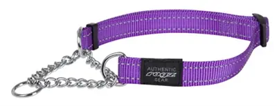 Rogz for Dogs Fanbelt halfslip halsband paars 20 mm – L, 37-56 cm
