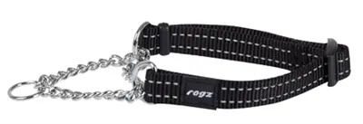 Rogz halsband halfslip Snake zwart M – 16 mm, 31-45 cm