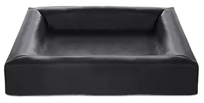 Bia Bed hondenmand zwart 85 x 70 x 15 cm – opstaande rand, maat 4
